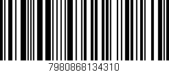 Código de barras (EAN, GTIN, SKU, ISBN): '7980868134310'