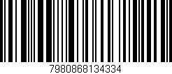 Código de barras (EAN, GTIN, SKU, ISBN): '7980868134334'