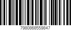 Código de barras (EAN, GTIN, SKU, ISBN): '7980868559847'