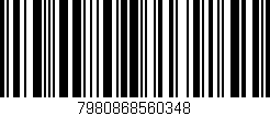 Código de barras (EAN, GTIN, SKU, ISBN): '7980868560348'