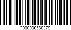 Código de barras (EAN, GTIN, SKU, ISBN): '7980868560379'