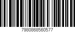 Código de barras (EAN, GTIN, SKU, ISBN): '7980868560577'