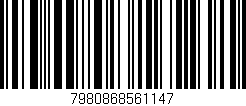 Código de barras (EAN, GTIN, SKU, ISBN): '7980868561147'