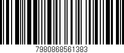 Código de barras (EAN, GTIN, SKU, ISBN): '7980868561383'