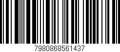 Código de barras (EAN, GTIN, SKU, ISBN): '7980868561437'