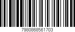 Código de barras (EAN, GTIN, SKU, ISBN): '7980868561703'