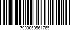 Código de barras (EAN, GTIN, SKU, ISBN): '7980868561765'