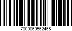 Código de barras (EAN, GTIN, SKU, ISBN): '7980868562465'