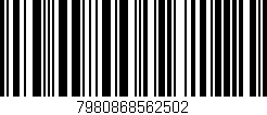 Código de barras (EAN, GTIN, SKU, ISBN): '7980868562502'