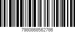 Código de barras (EAN, GTIN, SKU, ISBN): '7980868562786'