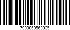Código de barras (EAN, GTIN, SKU, ISBN): '7980868563035'