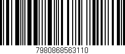 Código de barras (EAN, GTIN, SKU, ISBN): '7980868563110'