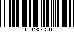 Código de barras (EAN, GTIN, SKU, ISBN): '7980946360334'