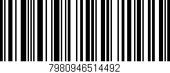 Código de barras (EAN, GTIN, SKU, ISBN): '7980946514492'