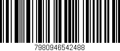 Código de barras (EAN, GTIN, SKU, ISBN): '7980946542488'