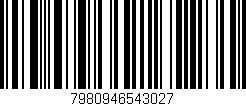 Código de barras (EAN, GTIN, SKU, ISBN): '7980946543027'