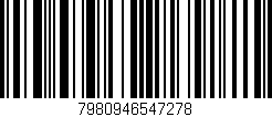 Código de barras (EAN, GTIN, SKU, ISBN): '7980946547278'