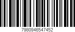 Código de barras (EAN, GTIN, SKU, ISBN): '7980946547452'