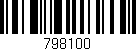 Código de barras (EAN, GTIN, SKU, ISBN): '798100'