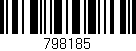 Código de barras (EAN, GTIN, SKU, ISBN): '798185'
