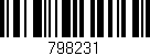 Código de barras (EAN, GTIN, SKU, ISBN): '798231'