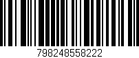 Código de barras (EAN, GTIN, SKU, ISBN): '798248558222'