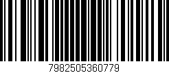 Código de barras (EAN, GTIN, SKU, ISBN): '7982505360779'