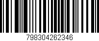 Código de barras (EAN, GTIN, SKU, ISBN): '798304262346'