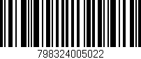 Código de barras (EAN, GTIN, SKU, ISBN): '798324005022'