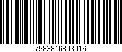Código de barras (EAN, GTIN, SKU, ISBN): '7983816803016'
