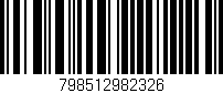 Código de barras (EAN, GTIN, SKU, ISBN): '798512982326'