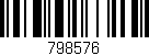 Código de barras (EAN, GTIN, SKU, ISBN): '798576'