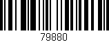 Código de barras (EAN, GTIN, SKU, ISBN): '79880'