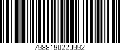 Código de barras (EAN, GTIN, SKU, ISBN): '7988190220992'