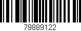 Código de barras (EAN, GTIN, SKU, ISBN): '79889122'