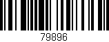 Código de barras (EAN, GTIN, SKU, ISBN): '79896'