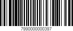 Código de barras (EAN, GTIN, SKU, ISBN): '7990000000397'