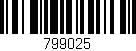 Código de barras (EAN, GTIN, SKU, ISBN): '799025'