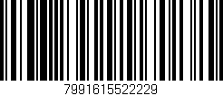 Código de barras (EAN, GTIN, SKU, ISBN): '7991615522229'