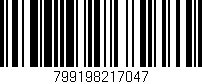Código de barras (EAN, GTIN, SKU, ISBN): '799198217047'