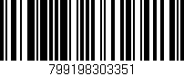 Código de barras (EAN, GTIN, SKU, ISBN): '799198303351'