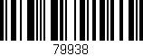 Código de barras (EAN, GTIN, SKU, ISBN): '79938'