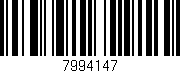 Código de barras (EAN, GTIN, SKU, ISBN): '7994147'