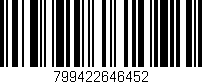 Código de barras (EAN, GTIN, SKU, ISBN): '799422646452'