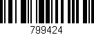Código de barras (EAN, GTIN, SKU, ISBN): '799424'