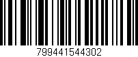 Código de barras (EAN, GTIN, SKU, ISBN): '799441544302'