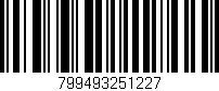 Código de barras (EAN, GTIN, SKU, ISBN): '799493251227'