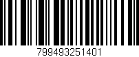 Código de barras (EAN, GTIN, SKU, ISBN): '799493251401'