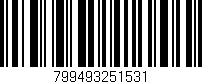 Código de barras (EAN, GTIN, SKU, ISBN): '799493251531'