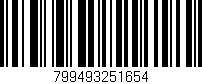 Código de barras (EAN, GTIN, SKU, ISBN): '799493251654'
